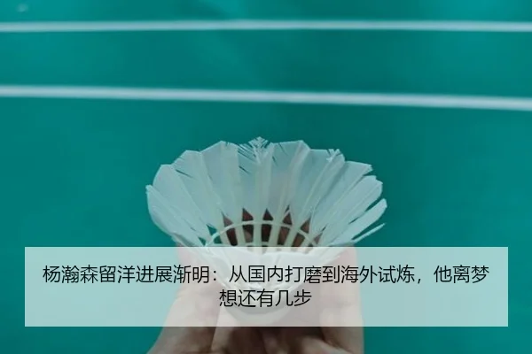 杨瀚森留洋进展渐明：从国内打磨到海外试炼，他离梦想还有几步
